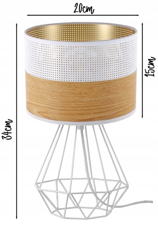 Стильна настільна нічна лампа з абажуром, сучасний лофт, LED