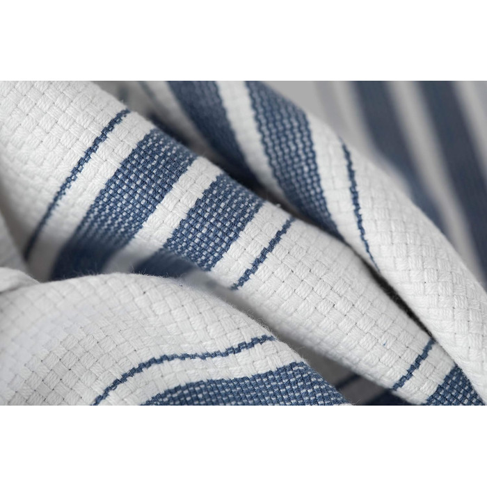 Sticky Toffee Striped Dishcloths 100% Cotton | 5-Piece Set | 50 x 70 cm | Blue Stripes | Absorbent Restaurant Bar Glass Dishcloths