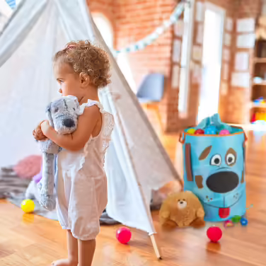 Relaxdays Pop-Up Laundry Basket for Kids