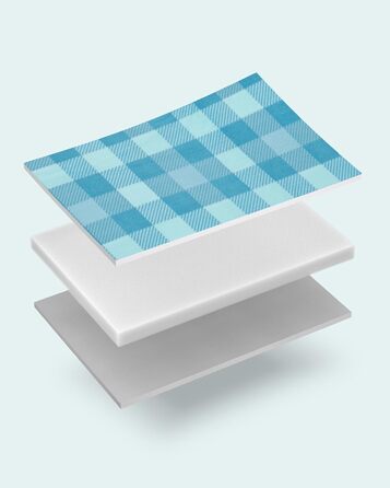 Плед для пікніка SONGMICS великий (200x300 см), водонепроникний, з 4 кілочками, для парку, саду, пляжу, складаний, блакитний GCM011Q02