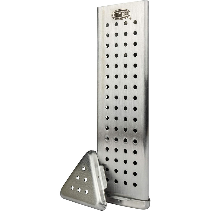 Kingsford Stainless Steel Smoker Box for Grill | Smoker Box for All Grills | Durable Grill Accessory | Easy Way to Turn Any Grill into a BBQ Smoker (Triangle)