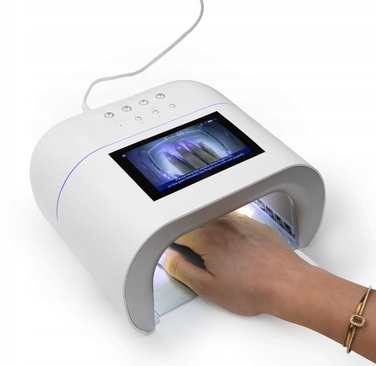 LED+UV лампа для манікюру O NAIL AI 30 Вт, біла