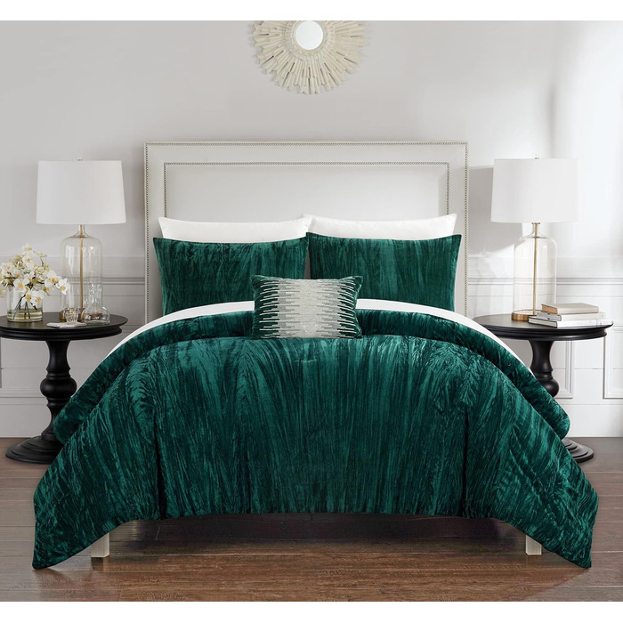 Комплект постільної білизни Chic Home Westmont, 4 частини, темно-синій, Queen