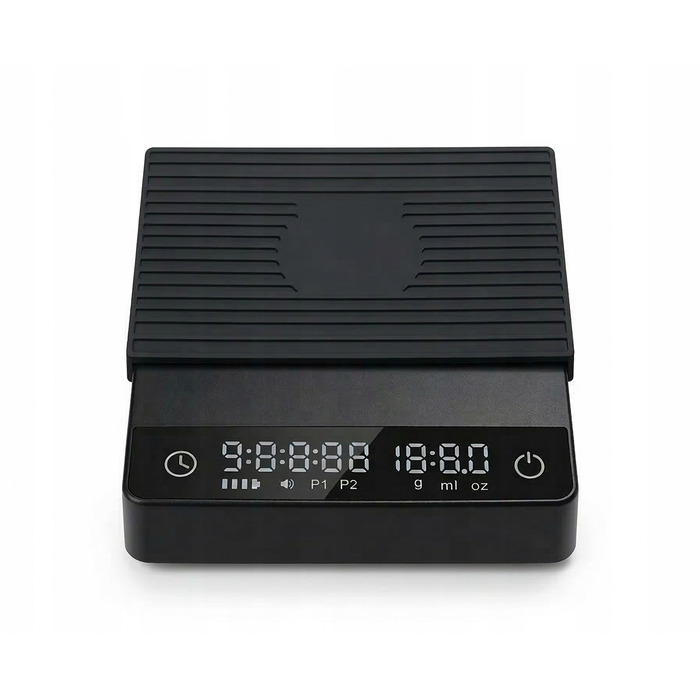 Ваги для кави еспресо з таймером, точність 0.1 г, USB-C, кухонні ювелірні ваги до 2 кг