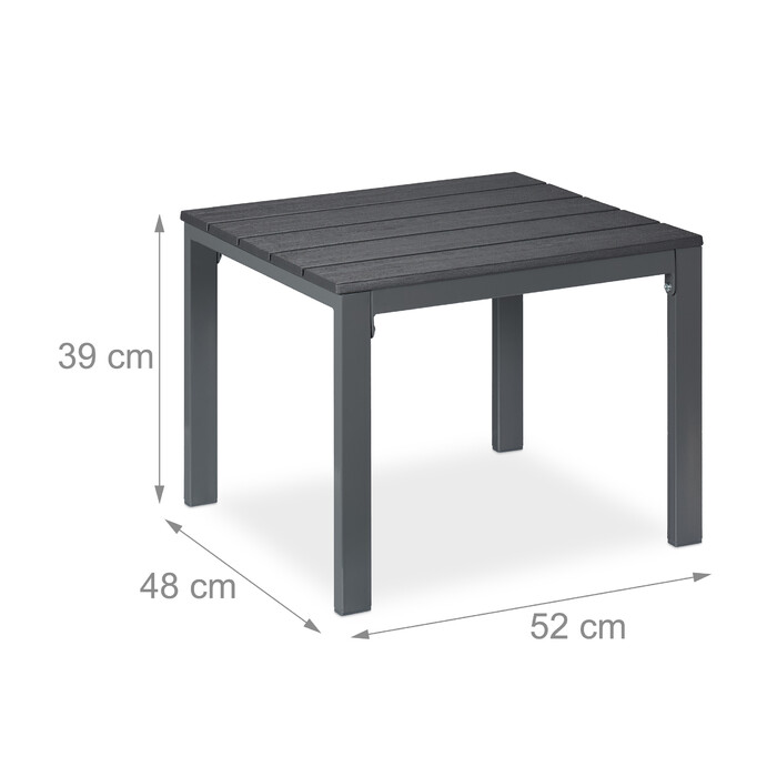 Relaxdays Side Table Balcony