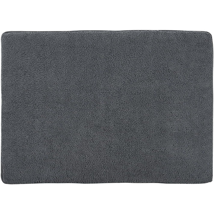 Ортопедичне ліжко для собак Juskys Milow, 76x51 см - м'яке та стабільне, знімний та пральний чохол. Підходить для маленьких собак - сірий колір.