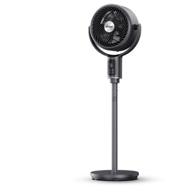 Вентилятор PELONIS з пультом керування: тихий, 9 швидкостей, таймер 9 годин, регульована висота, осциляція 135°/100°, енергозберігаючий для спальні/вітальні