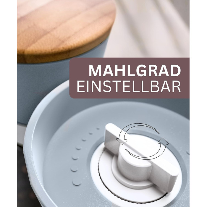 Мельниці для солі та перцю Hannah's Homebrand з керамічним механізмом - міцні для великої солі (2 шт.) Бетонний сірий