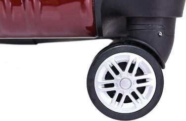 Валіза-набір 3шт з TSA-замком, розширювана, телескопічна ручка, жорсткий корпус (Кофе)