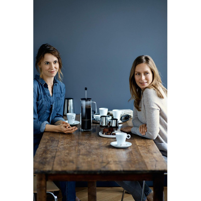 WMF Coffee Time Coffeepress double-walled 0.75l, French Press, coffee maker for 6 cups, glass, dishwasher-safe