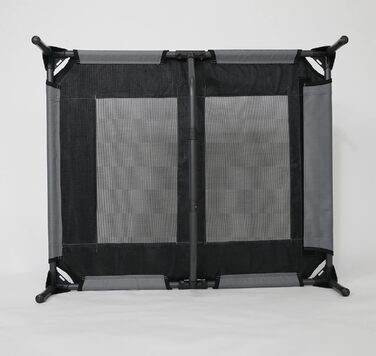 Підвищене лежак для собак з дахом, XL, 122x91x23/114 см, сірий, 520084 (L 76 x B 76 x H 18 см)