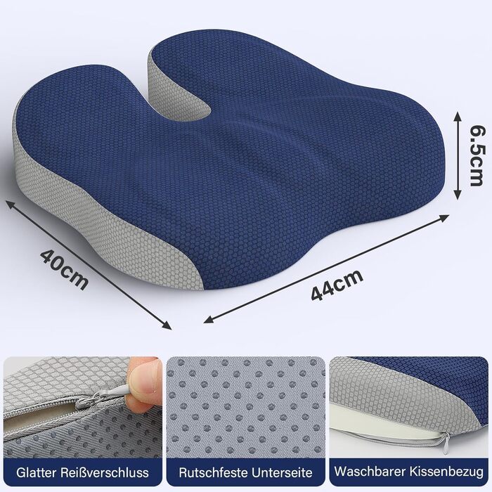 Ортопедична подушка для сидіння Juspota: комфорт та підтримка для офісу та авто