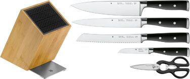 Набір кухонних ножів WMF Grand Class 6 предметів з бруском, Made in Germany, з бруском FlexTec