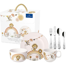 Дитячий набір столових приборів Villeroy & Boch Boho Kids (4 шт.) - нержавіюча сталь, сріблястий/платиновий, придатний для миття в посудомийній машині