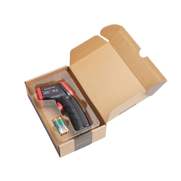 Бездротовий термометр для гриля Santos – Контроль через додаток (Android & iOS) – 100м, Dual-Sensor, до 300°C, Магнітний кріплення, Інфрачервоний термометр