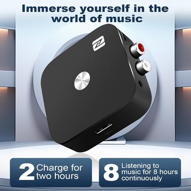 Bluetooth адаптер Aux 3.5 мм: Bluetooth 5.3 стереоприймач для аудіосистеми, автомобіля, підсилювача