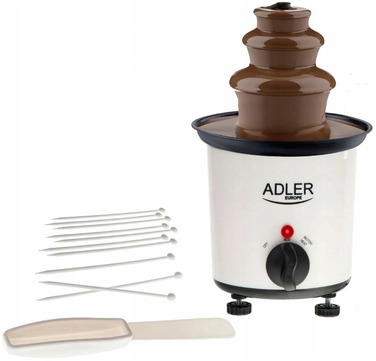 Шоколадний фонтан Adler AD4487, білий, 30 Вт