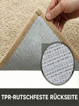 Килимок вхідний 50x80 см протибрудний для дому, антиковзаючий килим з мікрофібри з гумовою основою для передпокою, кухні та ванної, бежевий