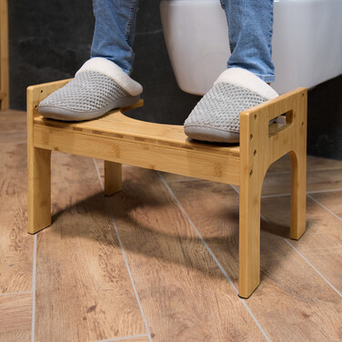 Bamboo Toilet Stool