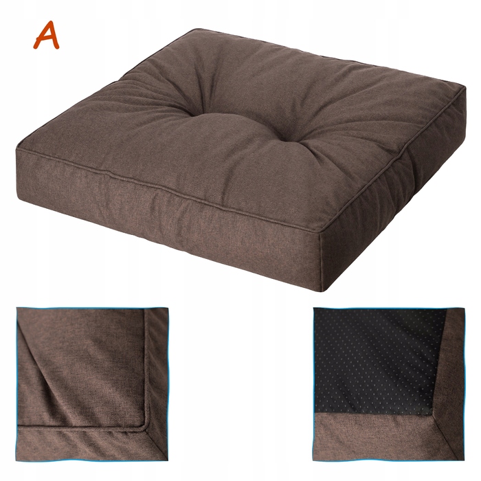 Подушка Hobbygarden 50 x 50 x 10 см, коричнева