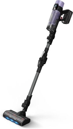 Акумуляторний вертикальний пилосос Rowenta X-Force Flex 9.60 Complete RH2099WO (Lavender) з LED-підсвіткою та повним набором насадок, 100 AW