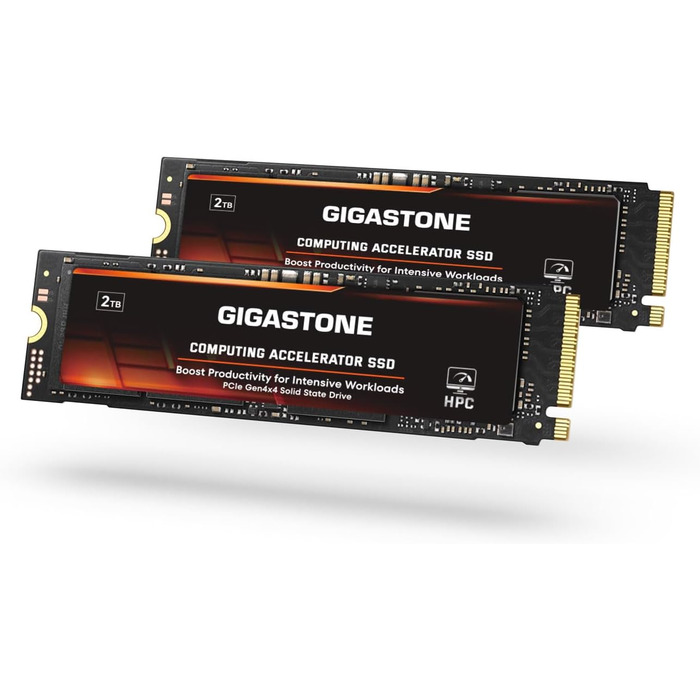 Gigastone M.2 SSD PCIe 4.0 Gen4 2TB (2x1TB) – Внутрішній SSD для ПК, Ноутбука, PS5, ігор, 5000 МБ/с