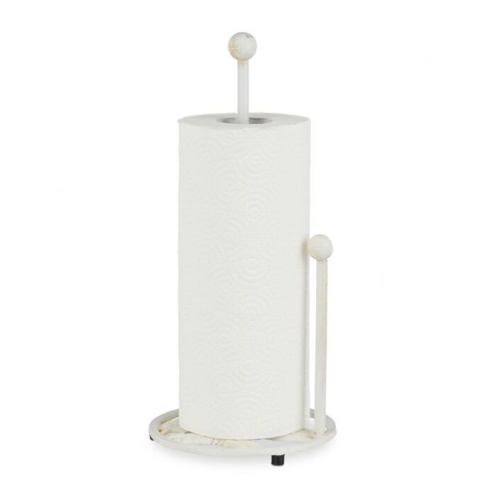Relaxdays Standing Kitchen Towel Holder, Retro Design