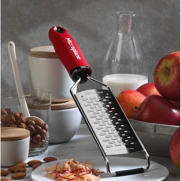 Терка кулінарна Microplane Gourmet з нержавіючої сталі (2-стороння) для сиру, яблук, моркви, цукіні та шоколаду
