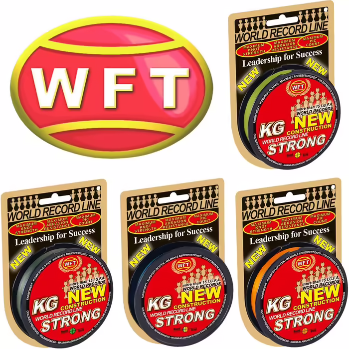WFT KG Strong 300m 0.22mm 32kg, braided line, saltwater line, fishing line, braided line
