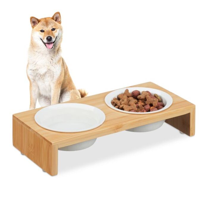 Relaxdays Dog Feeding Station