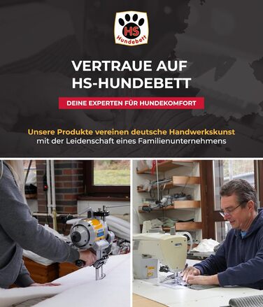 Ортопедичне ліжко для собак HS-Hundebett® Deluxe Cord M (70x90 см) – Зелене ліжко з memory foam для великих собак, миється, не слизьке, Made in Germany