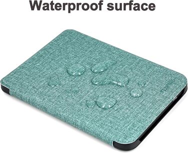 Чохол для Tolino Shine Color/Shine 5(2024)/Shine 4(2022) & Kobo Clara Colour | BW | 2E, тонкий захисний чохол з авто-ввімкненням/вимкненням (квітка) (М'ятно-зелений)