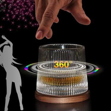 Набір склянок для віскі Webao Old Fashioned з кришталю, 160 мл (набір з 2 шт.)