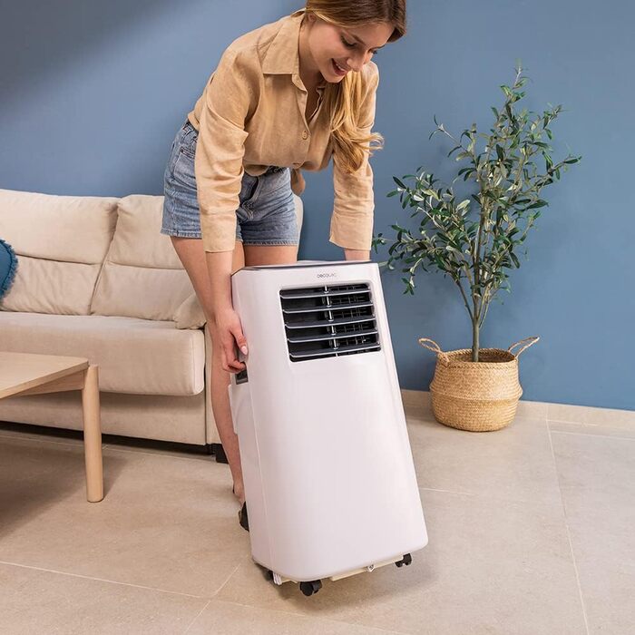 Cecotec Forceclima 7400 Touch - портативна кліматична установка, 7000 BTU, LED-дисплей, 4 режими, 2 швидкості, охолодження до 15 м2, з пультом ДУ та сенсорним керуванням