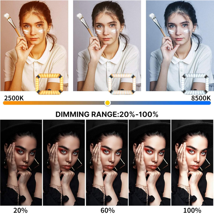 Стабілізатор для смартфона ULANZI з підсвічуванням та акумулятором 8000mAh - для відеозйомки, Live Stream, TikTok, YouTube