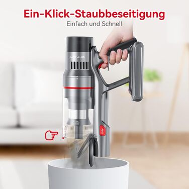 Акумуляторний пилосос Aonus A9 Pro, пластиковий, червоний, 500 Вт, об'єм 1 літр, 60 дБ