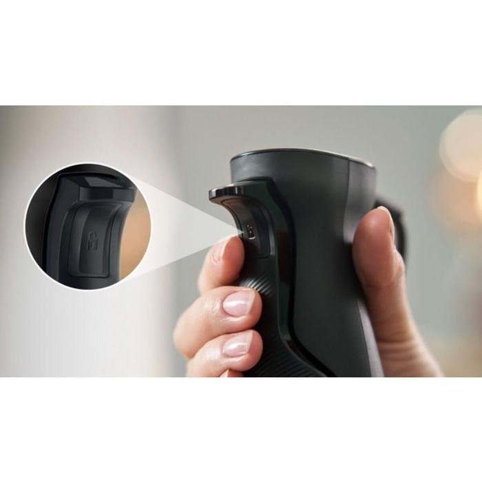 Блендер ручний Bosch ErgoMaster Serie 6 MSM6M820, 1200 Вт, 4 леза з нержавіючої сталі, керамічна муфта, повітряне охолодження, мірний стакан, подрібнювач, гарантія 10 років на мотор