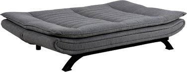 AC Design Jasper Bettcouch Dunkelgrau/Schwarz