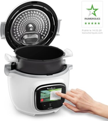 Moulinex Cookeo Touch Multicooker, intelligent, High-Pressure Touch Connect WiFi Black