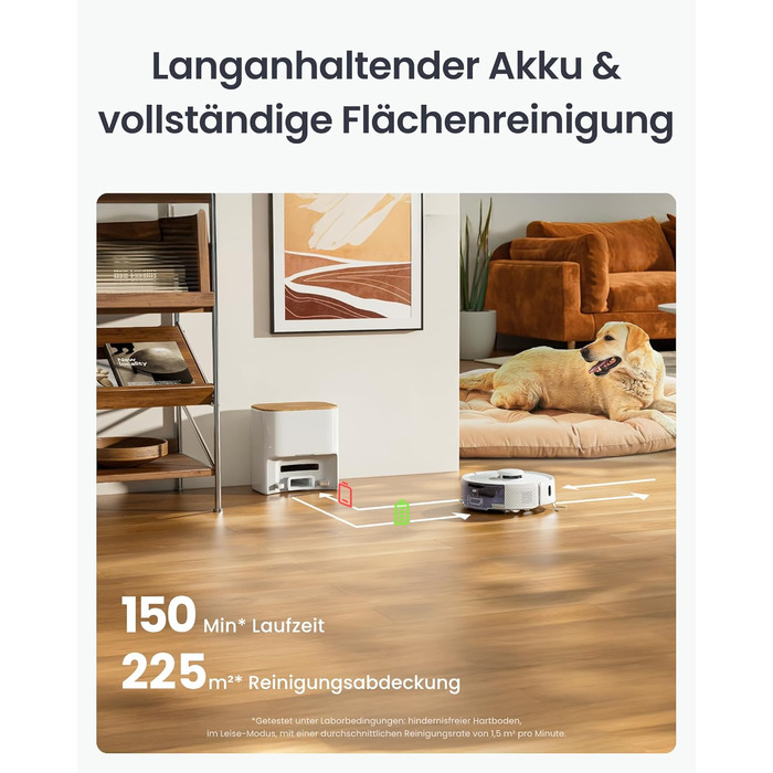 Робот-пилосос SwitchBot K11+ з мокрою прибиранням, 6000Pa, самостійна очистка контейнера, LDS-картування, 3.6 дюйми, сумісний з Apple Home, Alexa, Google Home та Matter, бежевий