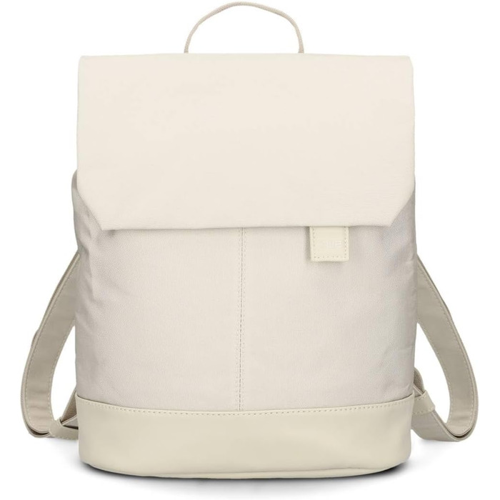 Two Ladies Backpack Olli OR13 Daypack 7 Liter robust, durable, water-resistant, padded back panel, main compartment with zipper, secret pocket, cell phone pocket, slip pockets, laptop compartment padded (Linen)