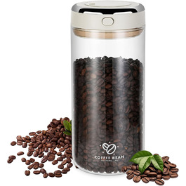 Герметичний контейнер для кави 1700 мл з CO₂-вентилем та індикатором дати, для зберігання кавових зерен, чаю, горіхів, какао. Зберігає свіжість та аромат.