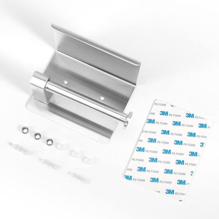 Тримач туалетного паперу ASOFTY без свердління з полицею, нержавіюча сталь, для ванної кімнати та кухні