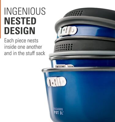 Набір кухонного посуду GSI Outdoors Bugaboo Base Camper для кемпінгу, універсальний розмір (M)