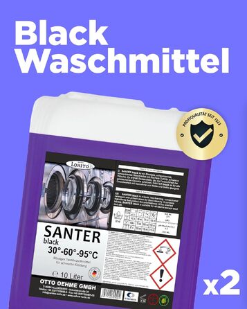 Рідкий пральний засіб Lorito Santer Color для кольорових речей, 10 л (набір 2 шт)
