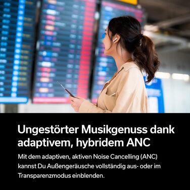 Бездротові навушники Denon AH-C500W True Wireless - білі (з мікрофоном, без активного шумозаглушення)