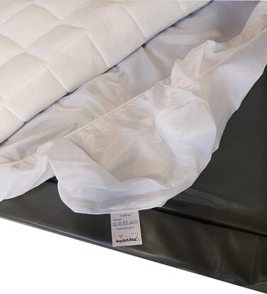 My-Waterbed Topliner Capliner Protective Cover Dust Cover for Waterbeds Mattresses (180x220cm)