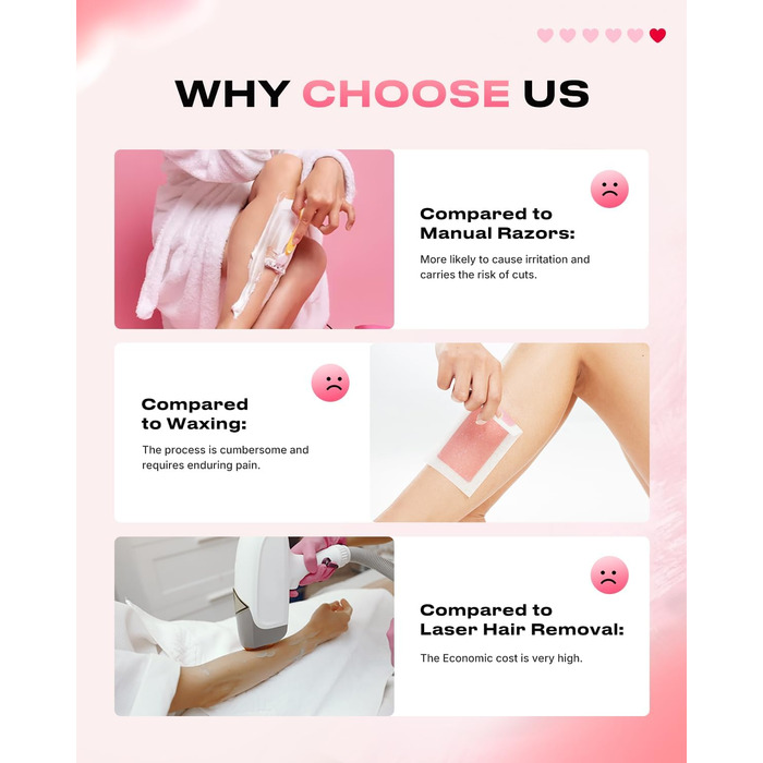 Електричний жіночий триммер для тіла: безболісне гоління ніг, бікіні та під пахв, бездротовий, акумуляторний, для мокрого та сухого використання, рожевий