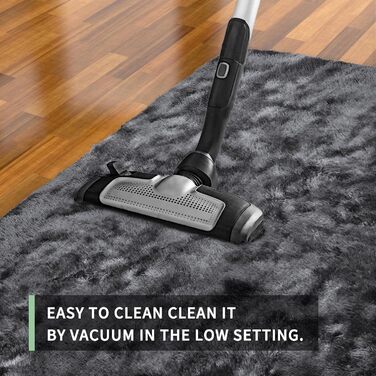 Теппич для вітальні Sour Lemon 140x200 см, сірий, миючий, нековзний, великий, пухнастий, м'який, сучасний, для дому