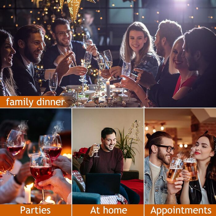 Набір для копчення коктейлів GOLDGE: набір для диму Whiskey з 6 видами тирси, кам'яні димогенератори, подарунок для тата/чоловіка